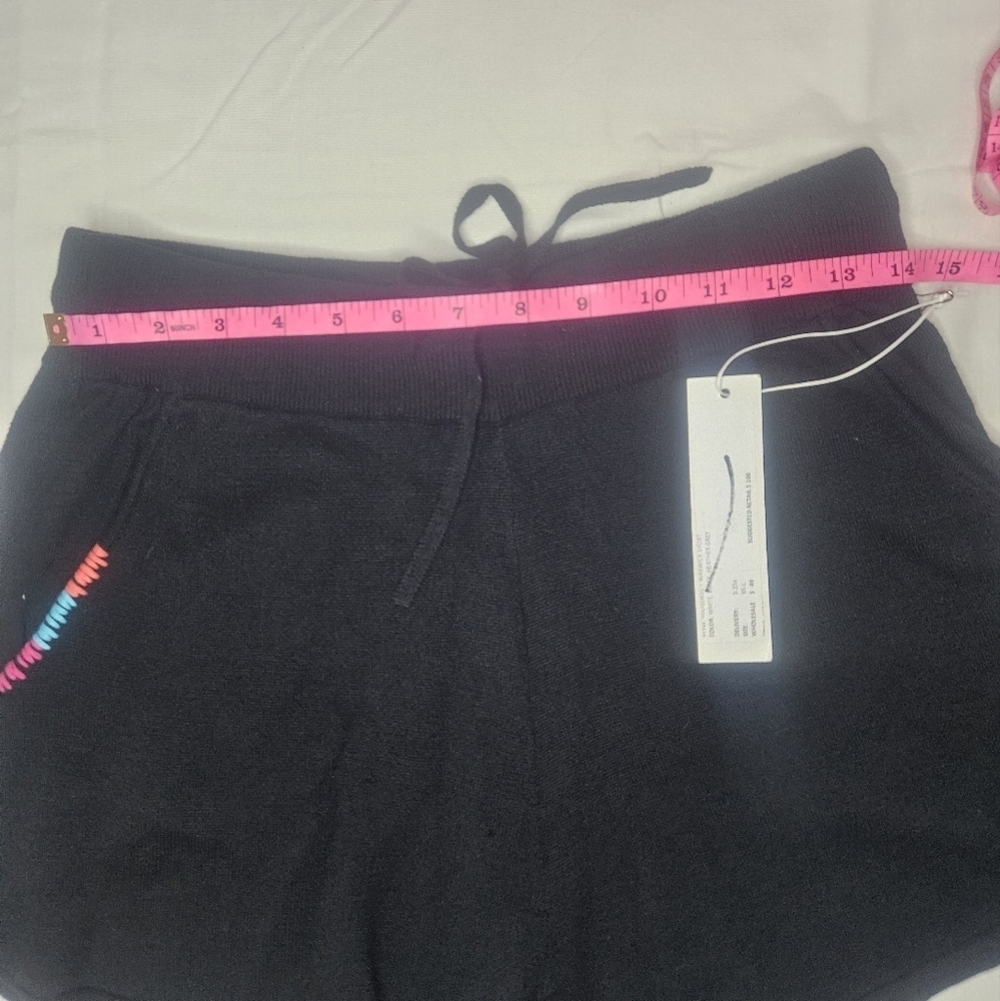 One Grey Day Warwick Shorts Black Knit Cotton Blend Size Small 14" Waist NWT - Picture 6 of 11